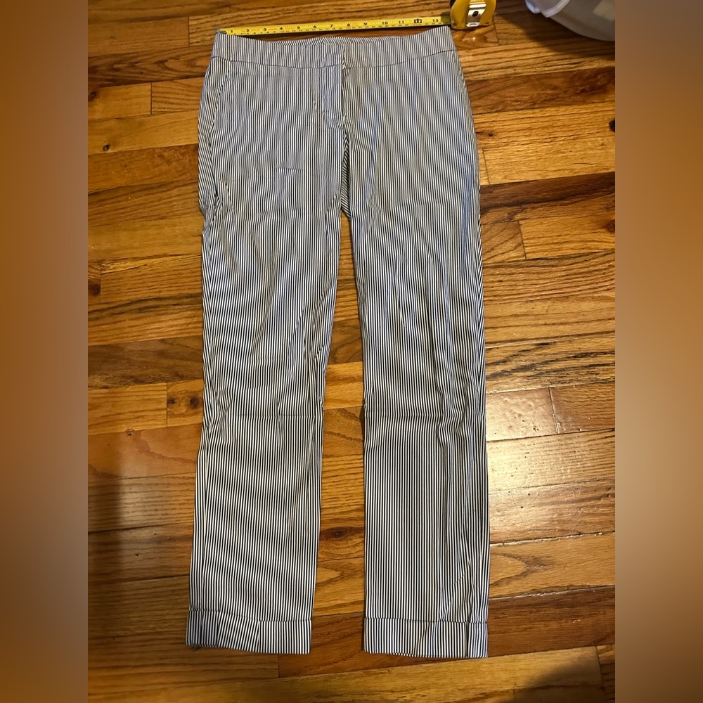 Flavio Castellani made in Italy Blue and White Striped Pants size 40
